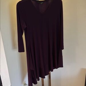 Women's Purple V-Neck Top
